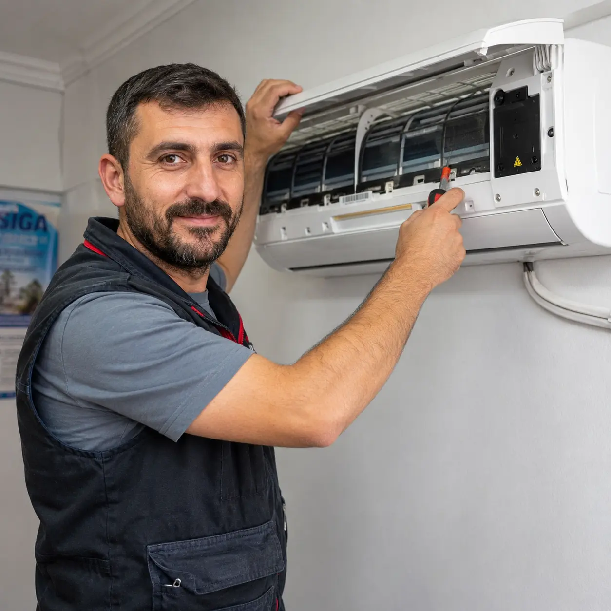 Foça Electrolux klima tamiri ustası Adnan Usta — Yeniköy Mahallesi ve Fevzipaşa Mahallesi iklimlendirme uzmanı