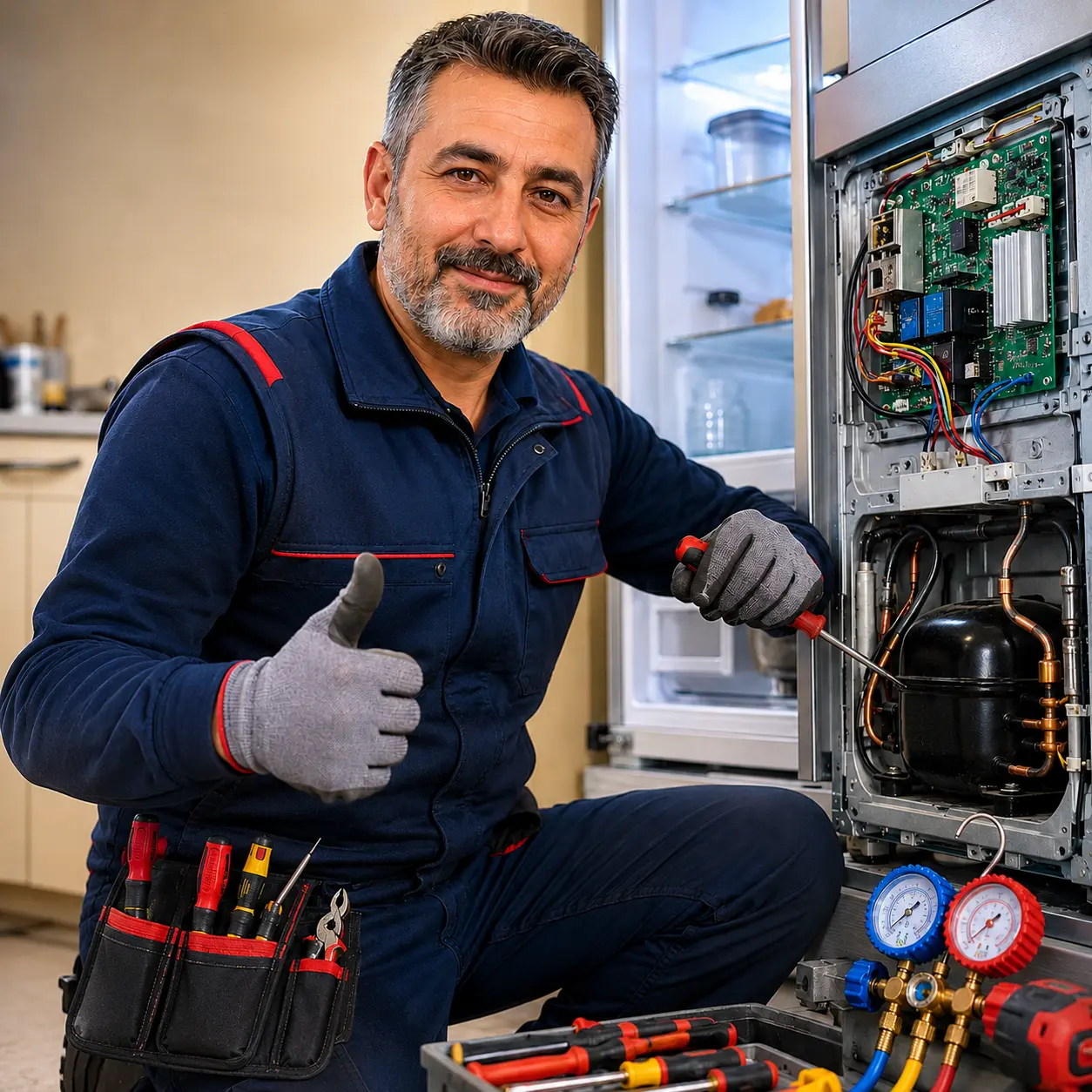 Foça Electrolux buzdolabı tamiri ustası Rıza Usta — Yenibağarası Mahallesi ve Yeniköy Mahallesi soğutma sistemleri uzmanı
